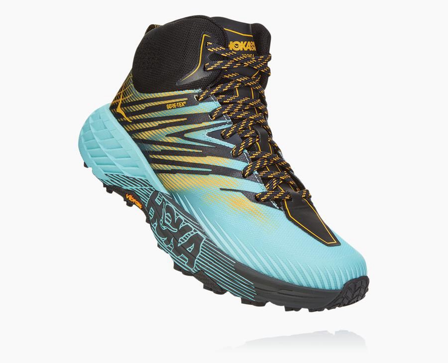 Hoka Australia One One Speedgoat Mid GORE-TEX 2 - Womens Trail Shoes Blue - GAMCN-7036